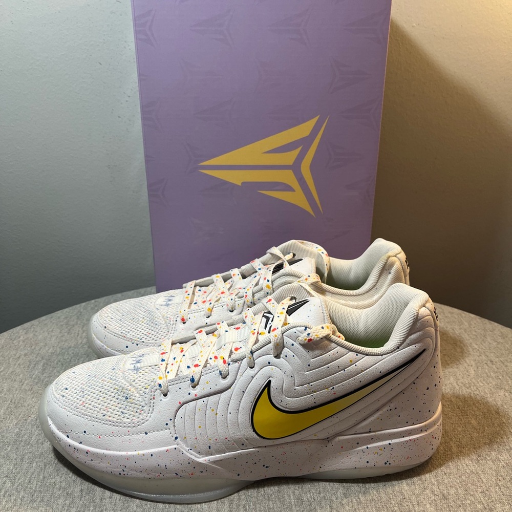 NIKE JA 2 PER White University Blue Basketball Men's Shoe Size 10.5 IF1606-100 - Picture 4 of 10